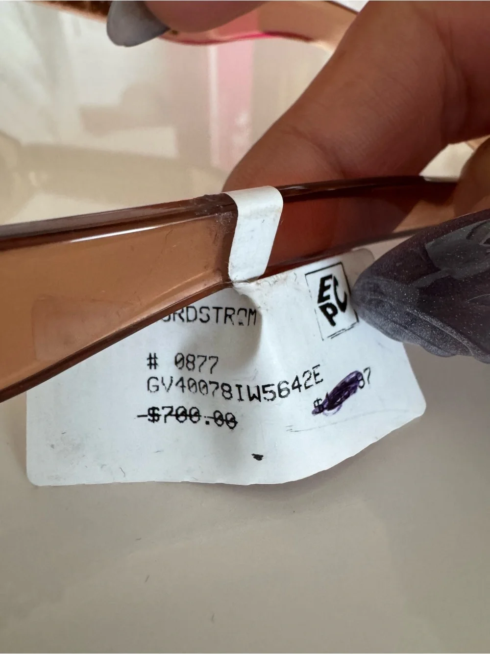 Givenchy Brown Crystal-Embellished Cat-Eye Sunglasses